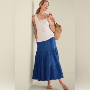 Soft Surroundings Ruari Gauze Maxi Skirt